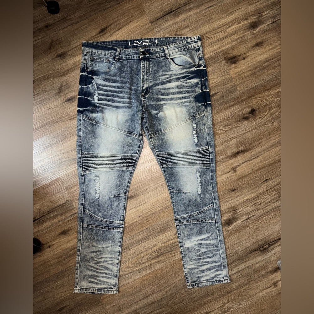 Men's Faded Skinny Jeans